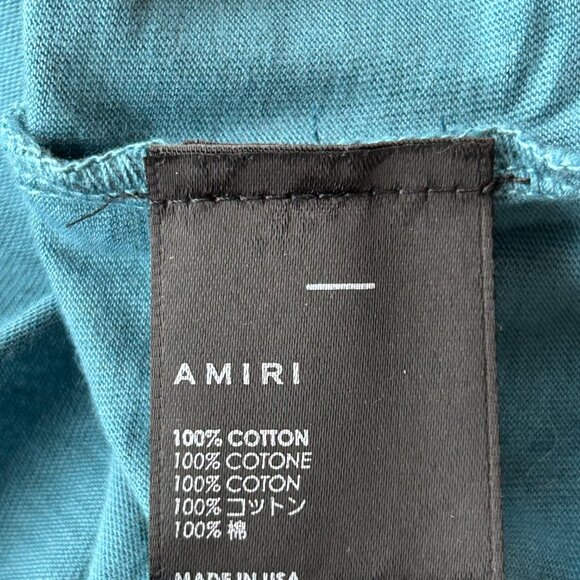 Amiri Eden Rock Blue & White St. Barthelemy T-Shirt - Picture 4 of 4